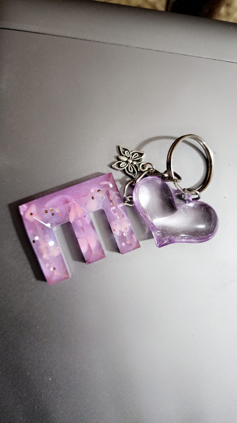 Double Alphabetic Keychain