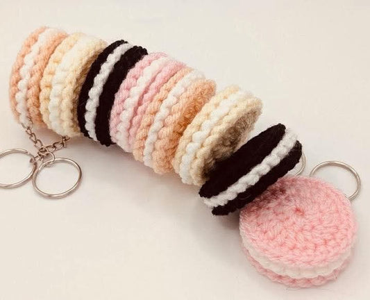 Handmade Crochet Biscuit Keychain – Cute & Fun Accessory