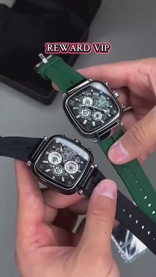 REWARD VIP Chronograph Men’s Watch – Silicone Strap, Quartz Movement
