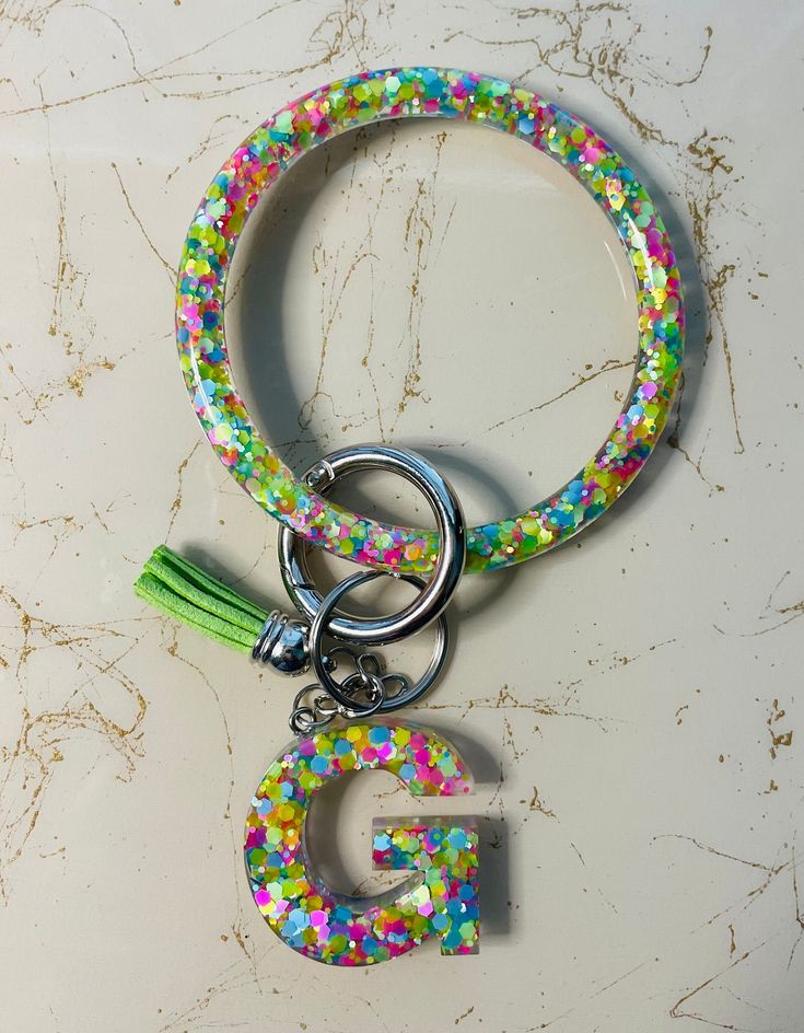 Double Alphabetic Keychain